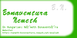 bonaventura nemeth business card